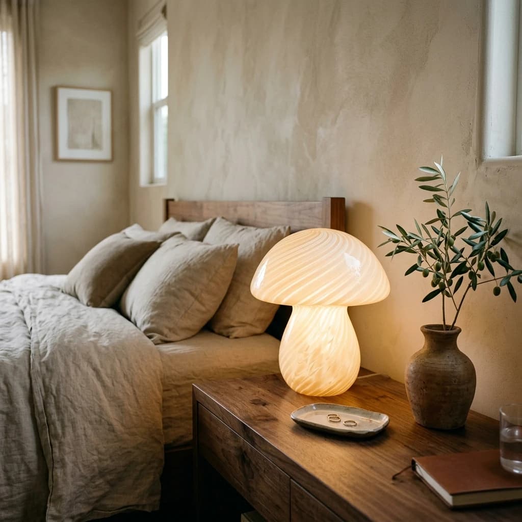 Glass Mushroom Lamp Styling