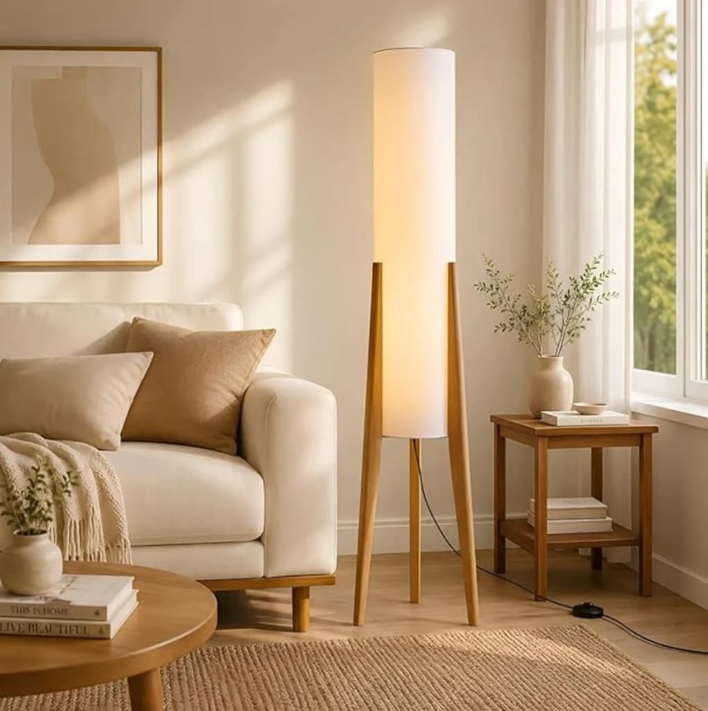 Bofea Tripod Column Floor Lamp