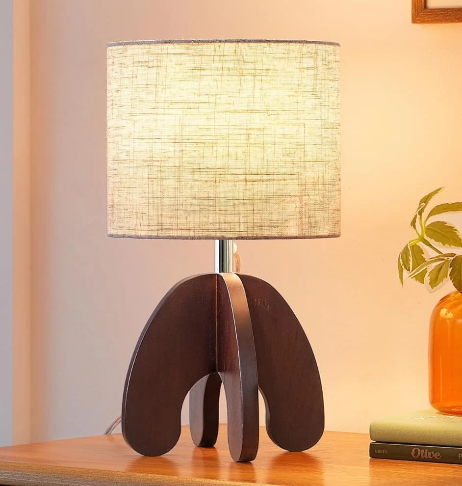 Edishine Four-Legged Wood Table Lamp