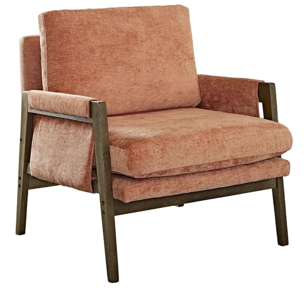 Roundhill Furniture Velvet Accent Chair