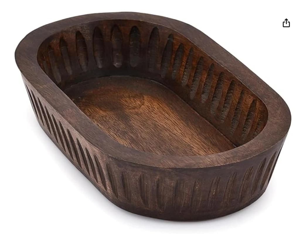 Carved Wood Bowl