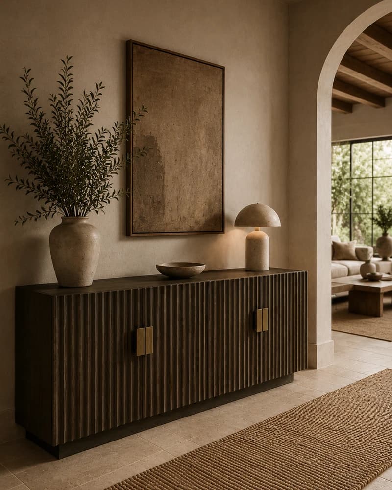 Styling organic modern sideboard