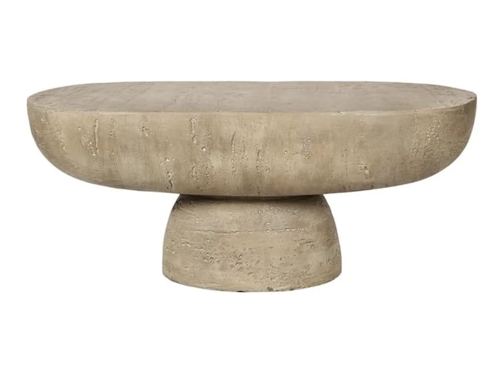 WILLIAMSPACE Travertine Stone Coffee Table