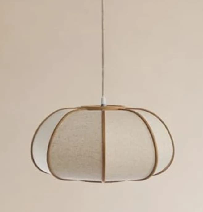 Japandi Linen Pendant