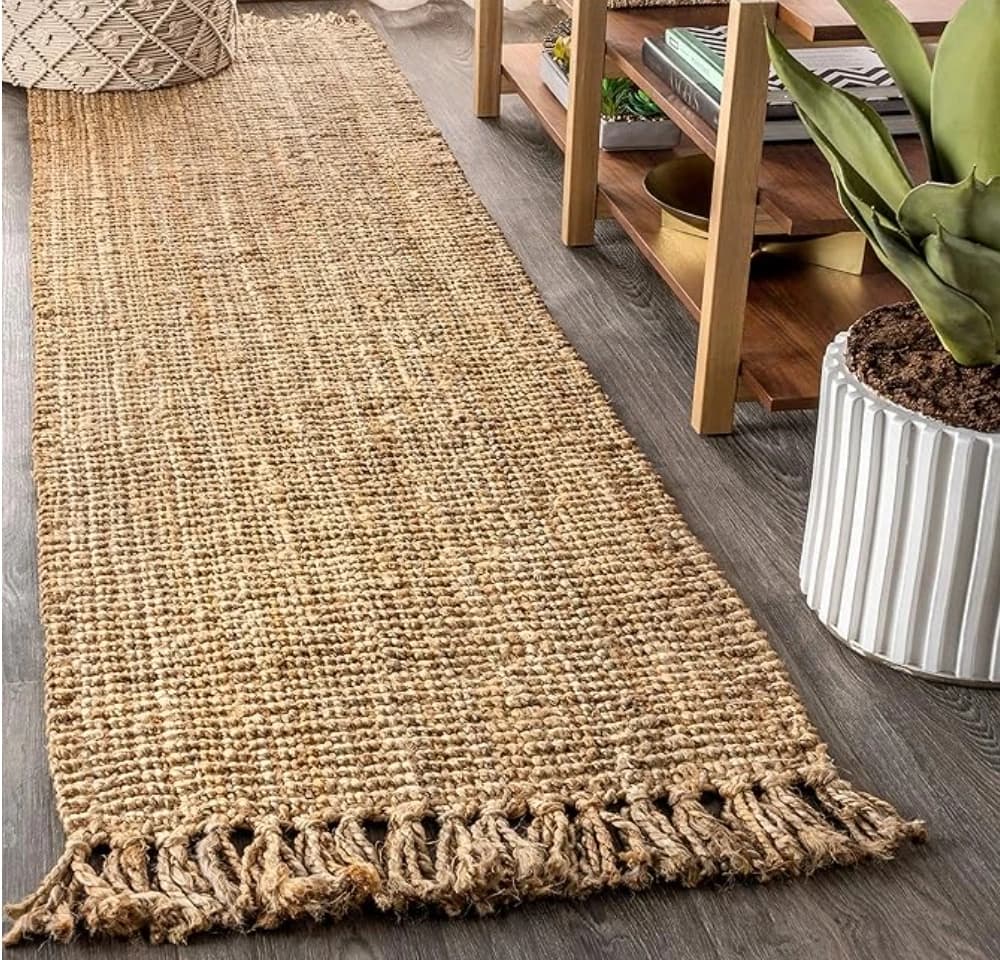 Tasseled Jute Runner Rug