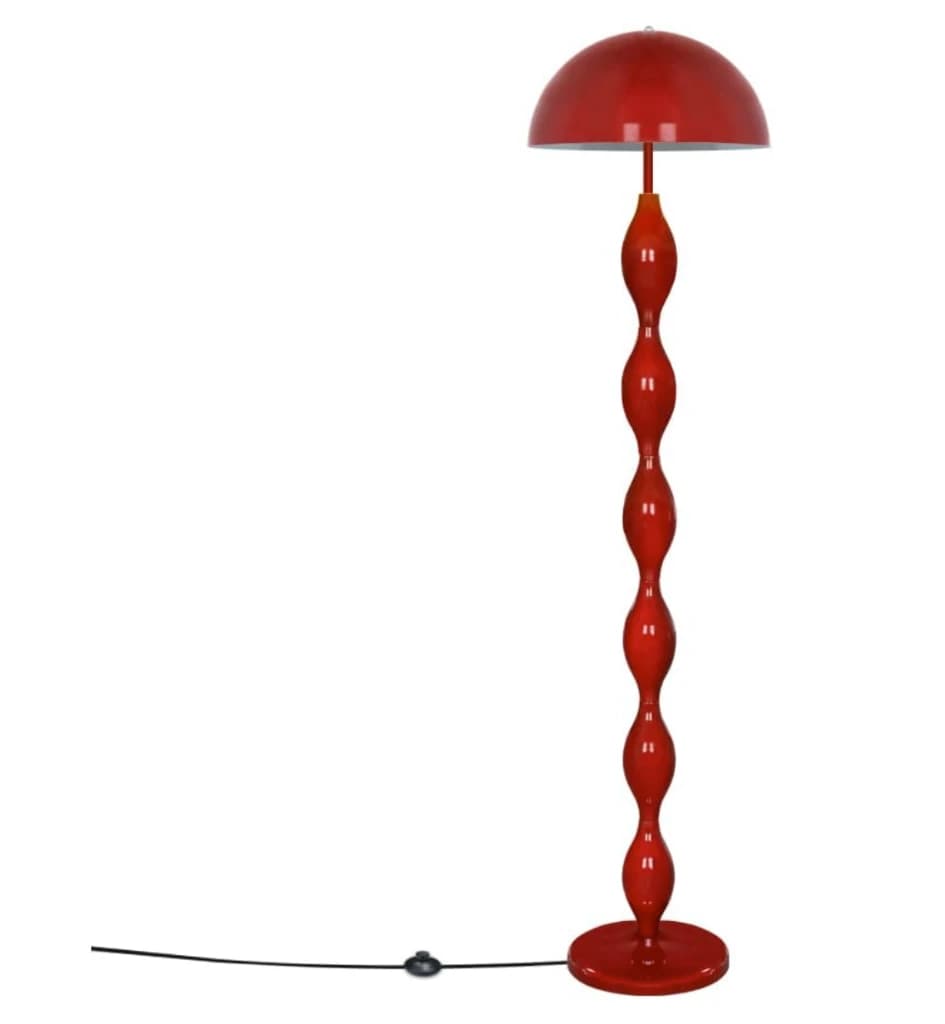 RED MUSHROOM FLOOR LAMP