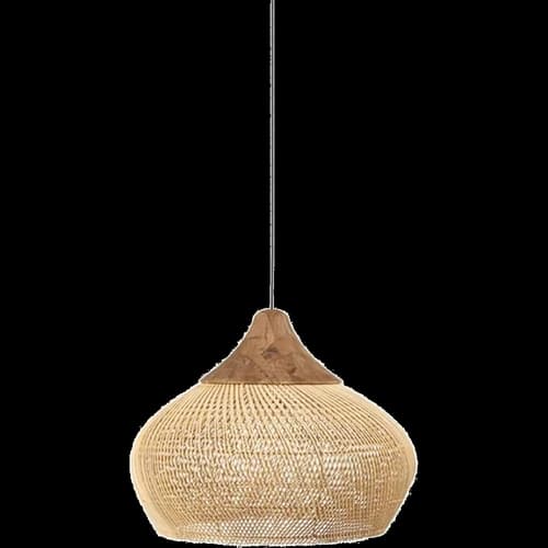 Woven pendant lamp