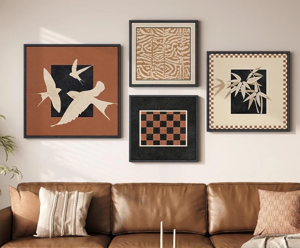 Abstract Vintage Mid-Century Paintings