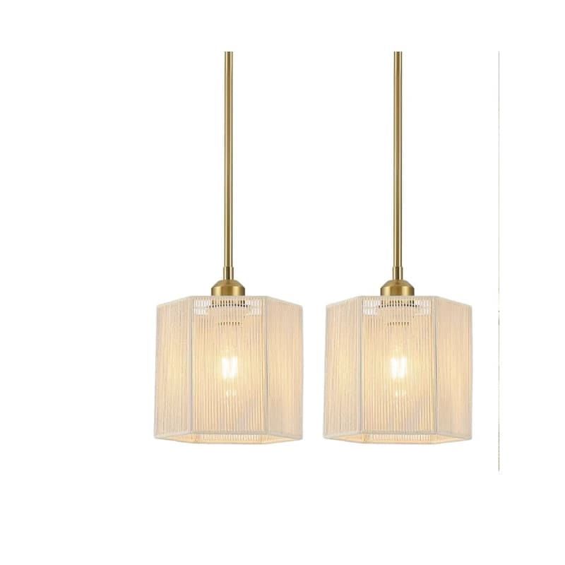 Pakokula Hexagonal Woven Pendant Set