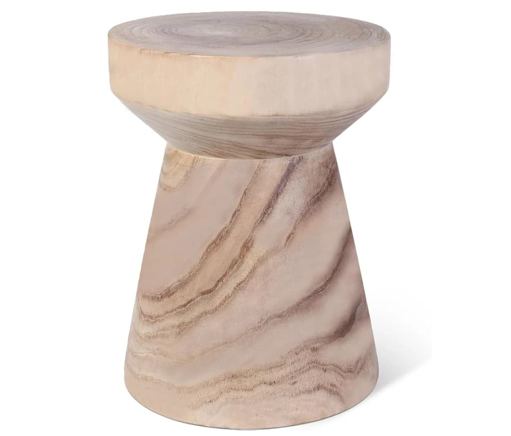 Paulownia Wood Hourglass Stool