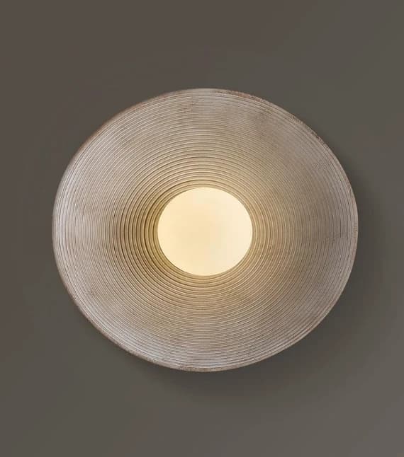 Wabi-Sabi Textured Ceramic Sconce