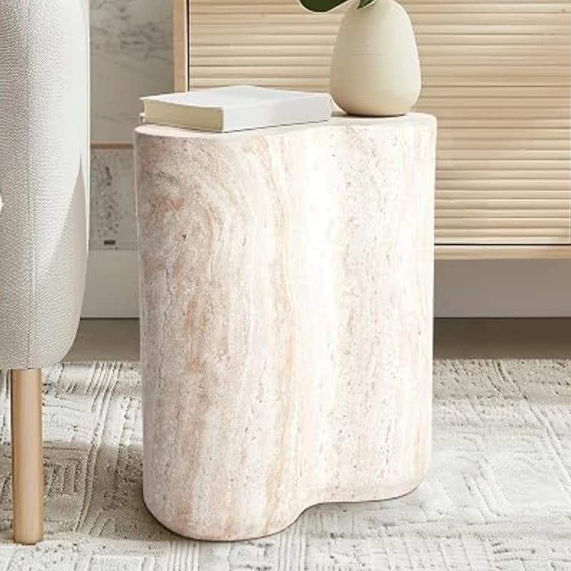 Empire Art Direct Travertine Stool