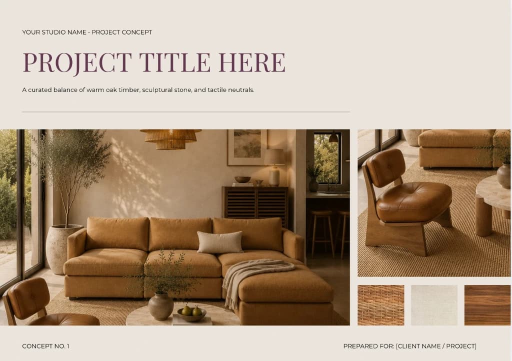 Organic Modern Canva Mood Board Pack