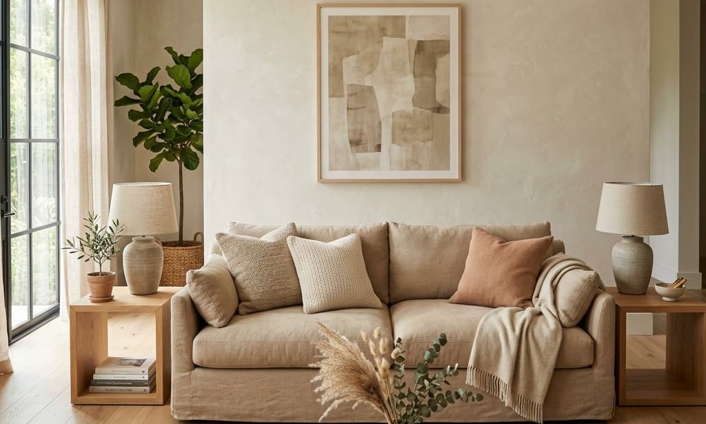 Warm Neutral Base Living Room