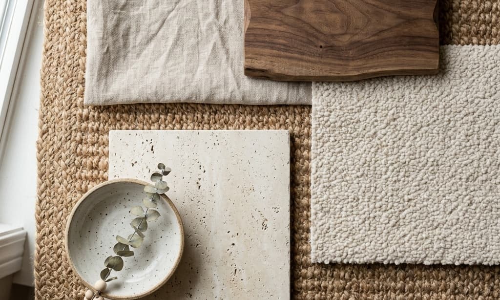 Layer Natural Textures Flatlay