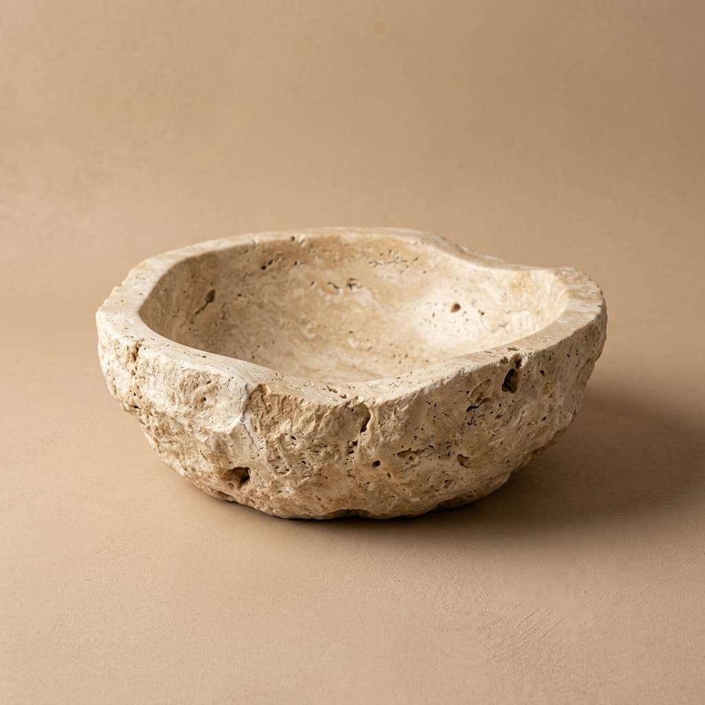 Travertine Decorative Bowl