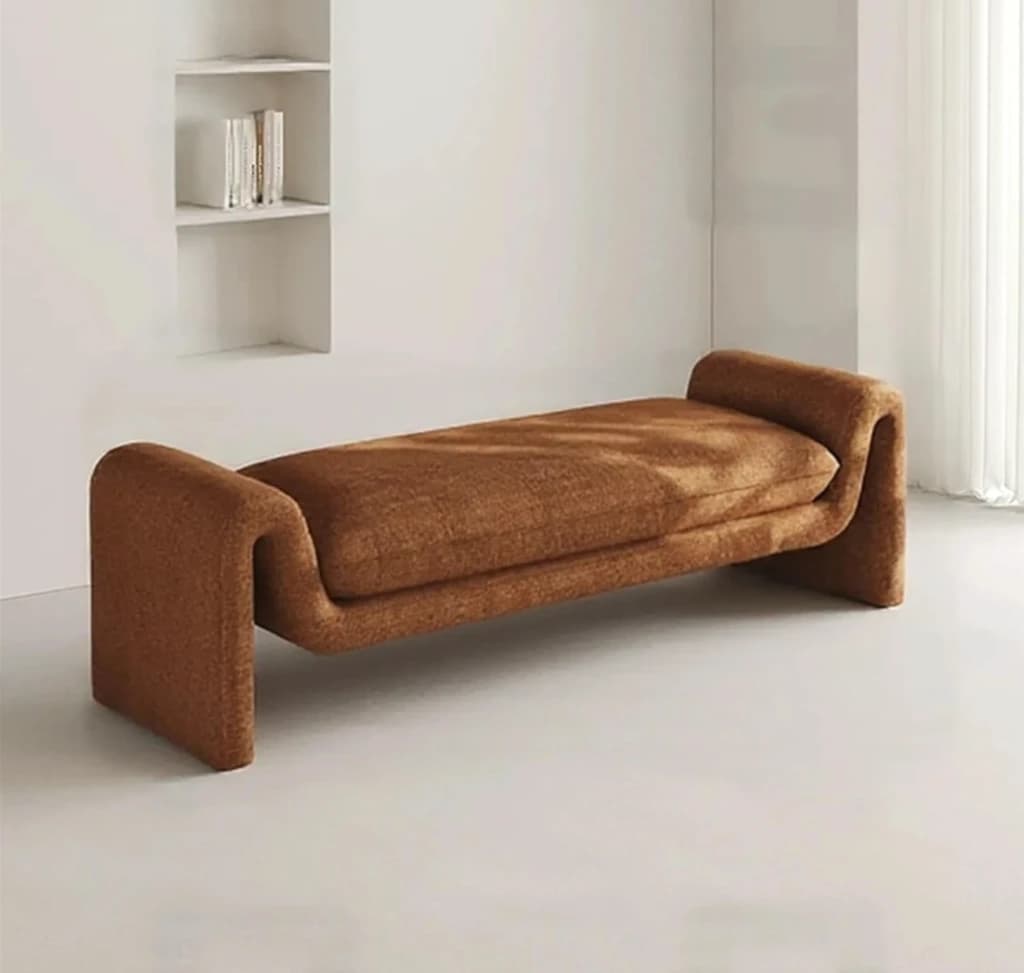 Retro Upholstered Bench
