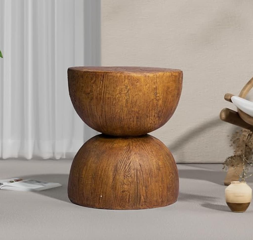 Hourglass Bedside Table