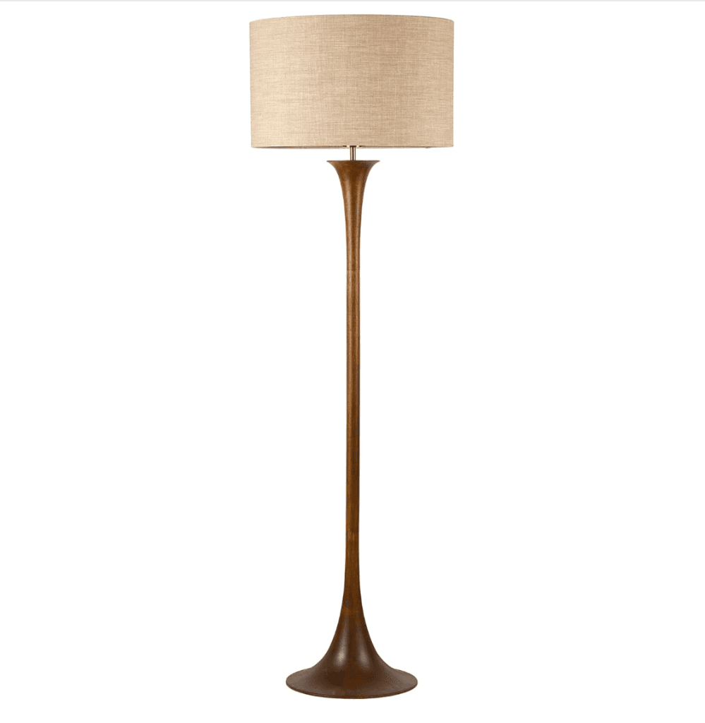 WALNUT WOOD FLOOR LAMP