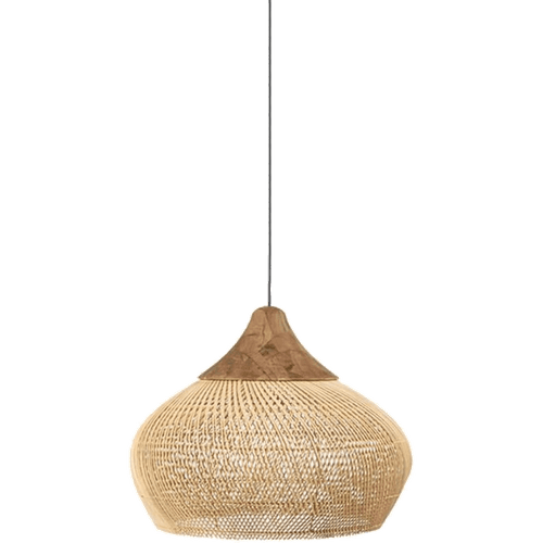 Woven pendant lamp