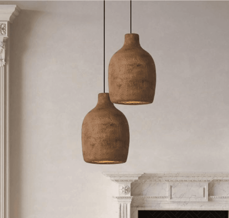 VASE SHAPE CLAY PENDANT
