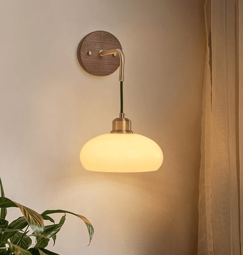 JAPANDI GLASS WALL SCONCE