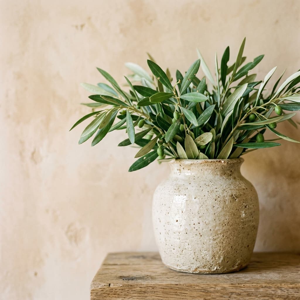Olive branch texture